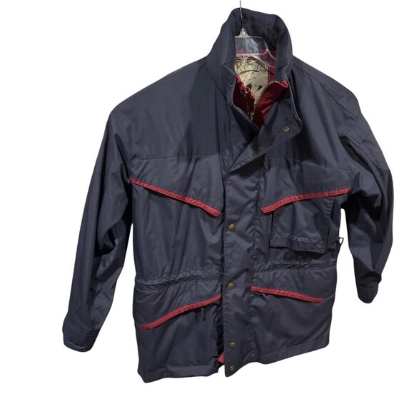 On Course Jackets & Blazers - On Course Technical Riding Jacket Navy/Red Equestrian Outerwear Size Large DH28